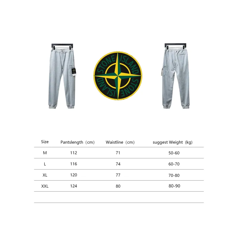 Stone Island Single Pocket Basic Badge Trousers Grey