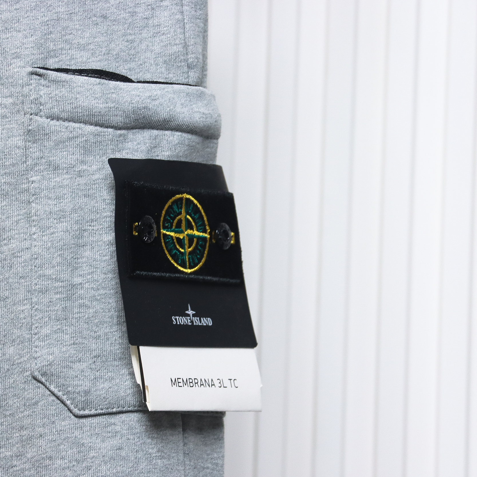 Stone Island Single Pocket Basic Badge Trousers Grey