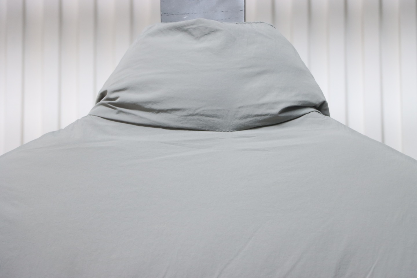 Stone Island Solid Color Quilted Logo Down Vest Grey