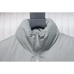 Stone Island Solid Color Quilted Logo Down Vest Grey