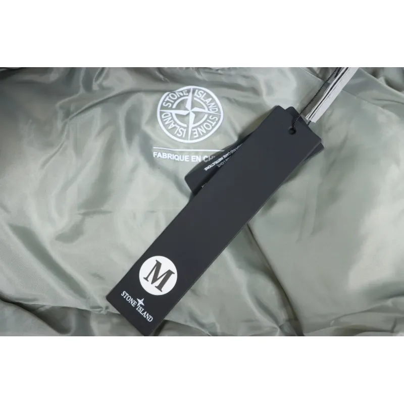 Stone Island Solid Color Quilted Logo Down Vest Grey