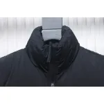 Stone Island Solid Color Quilted Logo Down Vest Black