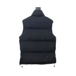 Stone Island Solid Color Quilted Logo Down Vest Black