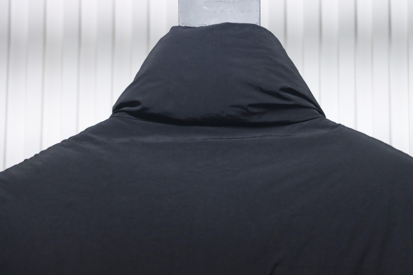 Stone Island Solid Color Quilted Logo Down Vest Black