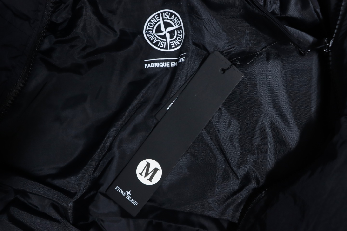 Stone Island Solid Color Quilted Logo Down Vest Black