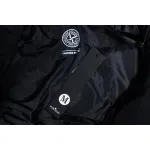 Stone Island Solid Color Quilted Logo Down Vest Black