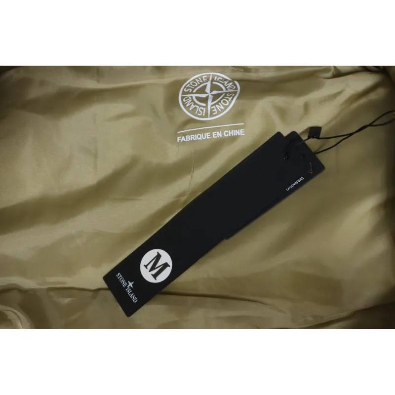 Stone Island Solid Color Quilted Logo Down Vest Brown