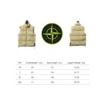 Stone Island Solid Color Quilted Logo Down Vest Brown