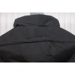 Stone Island Solid Color Zipper Hooded Reversible Down Jacket Black