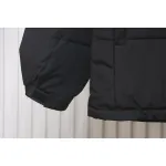 Stone Island Solid Color Zipper Hooded Reversible Down Jacket Black