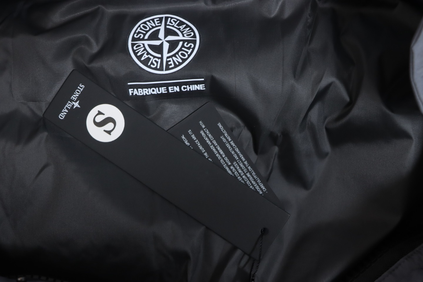 Stone Island Solid Color Zipper Hooded Reversible Down Jacket Grey