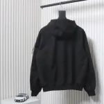 Stone Island SS24 Soft Shell Waterproof And Windproof Solid Color Single Breasted Hooded Jacket Black