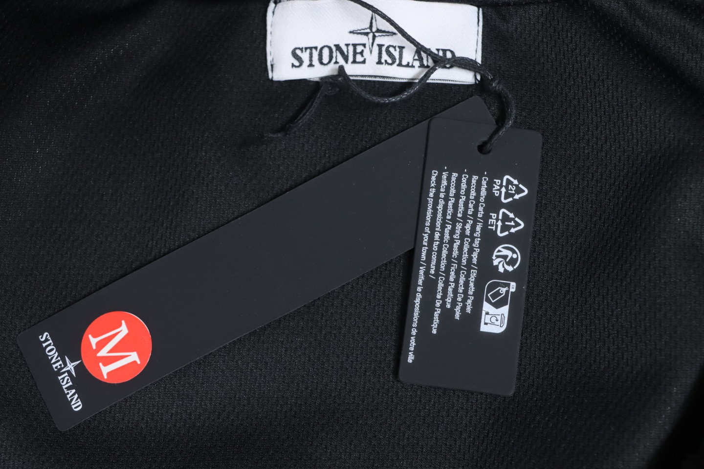 Stone Island SS24 Soft Shell Waterproof And Windproof Solid Color Single Breasted Hooded Jacket Black