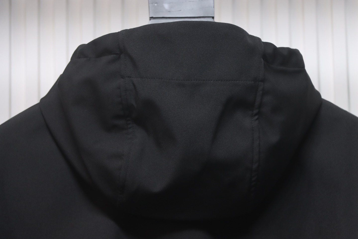 Stone Island SS24 Soft Shell Waterproof And Windproof Solid Color Single Breasted Hooded Jacket Black