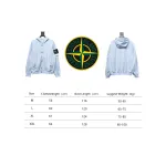 Stone Island SS24 Soft Shell Waterproof And Windproof Solid Color Single Breasted Hooded Jacket Blue