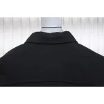 Stone Island Washed Distressed Denim Jacket Black