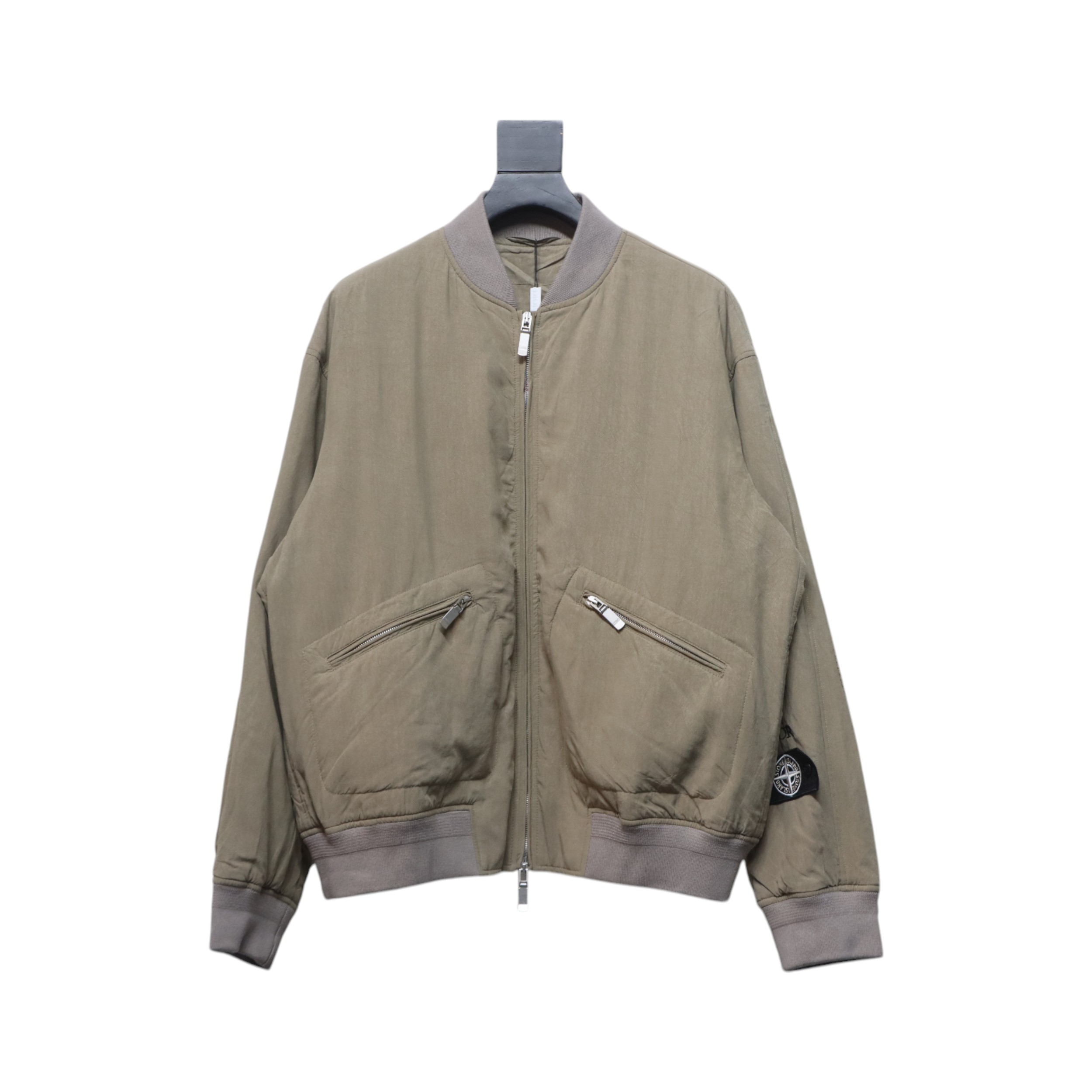 Stone Island x Dior Bomber Quilted Jacket Brown