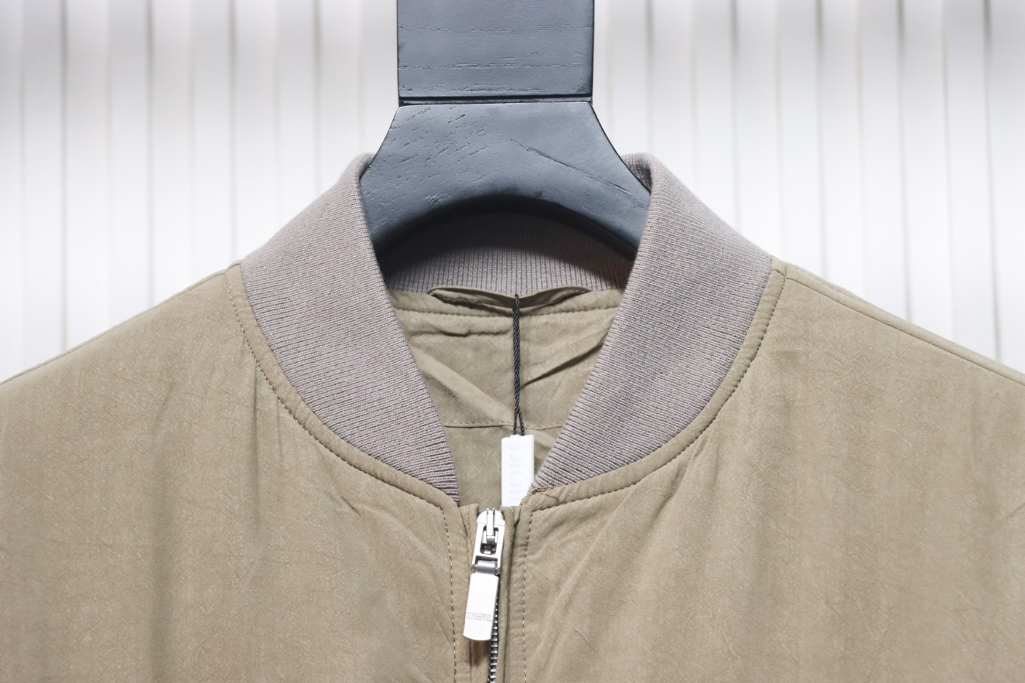 Stone Island x Dior Bomber Quilted Jacket Brown