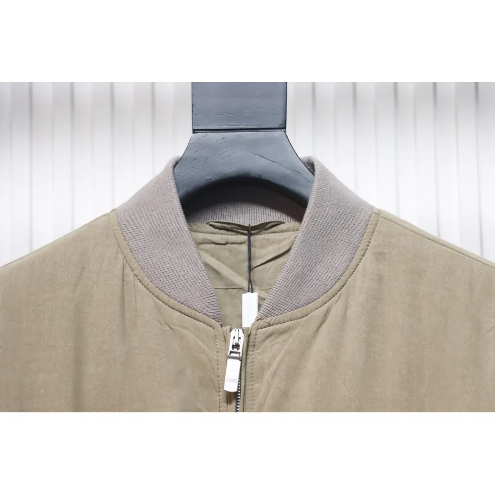 Stone Island x Dior Bomber Quilted Jacket Brown