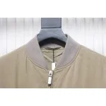 Stone Island x Dior Bomber Quilted Jacket Brown