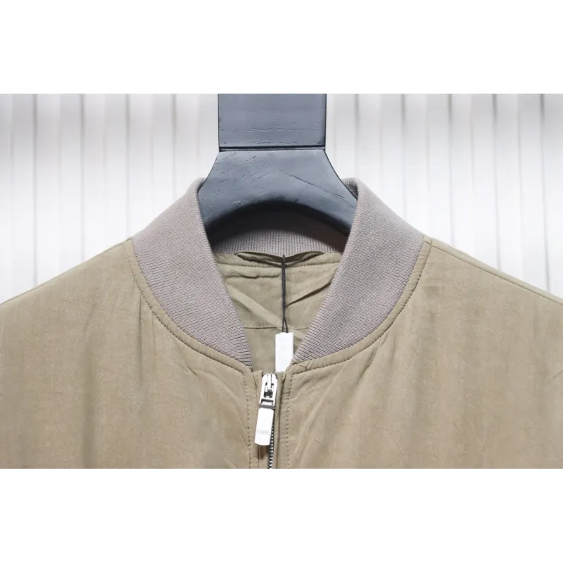 Stone Island x Dior Bomber Quilted Jacket Brown