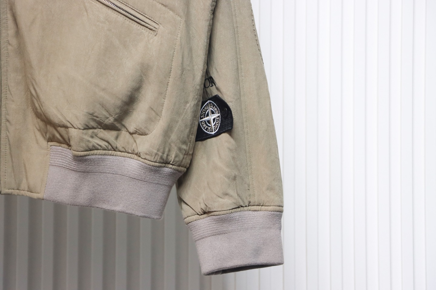 Stone Island x Dior Bomber Quilted Jacket Brown