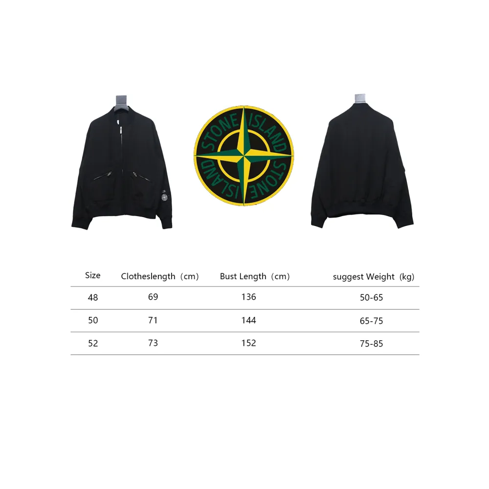 Stone Island x Dior Bomber Quilted Jacket Black