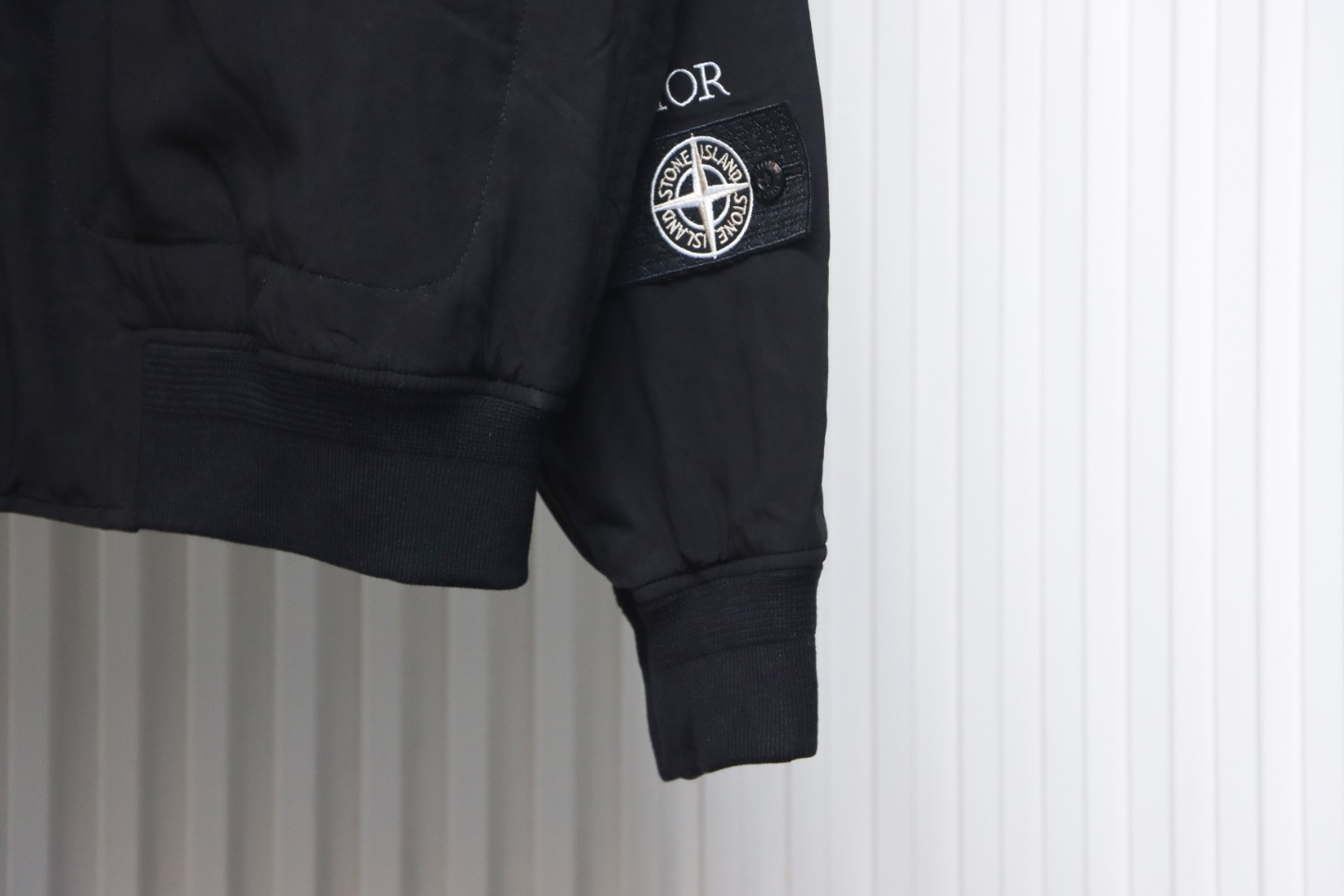 Stone Island x Dior Bomber Quilted Jacket Black
