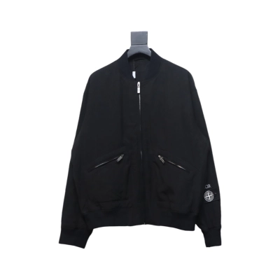 Stone Island x Dior Bomber Quilted Jacket Black 01