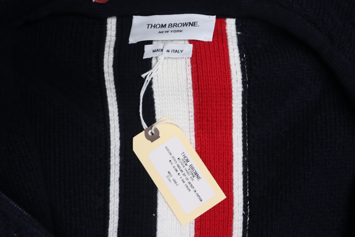 Thom Browne 22FW Horn Button Hooded Jacket Dark Blue