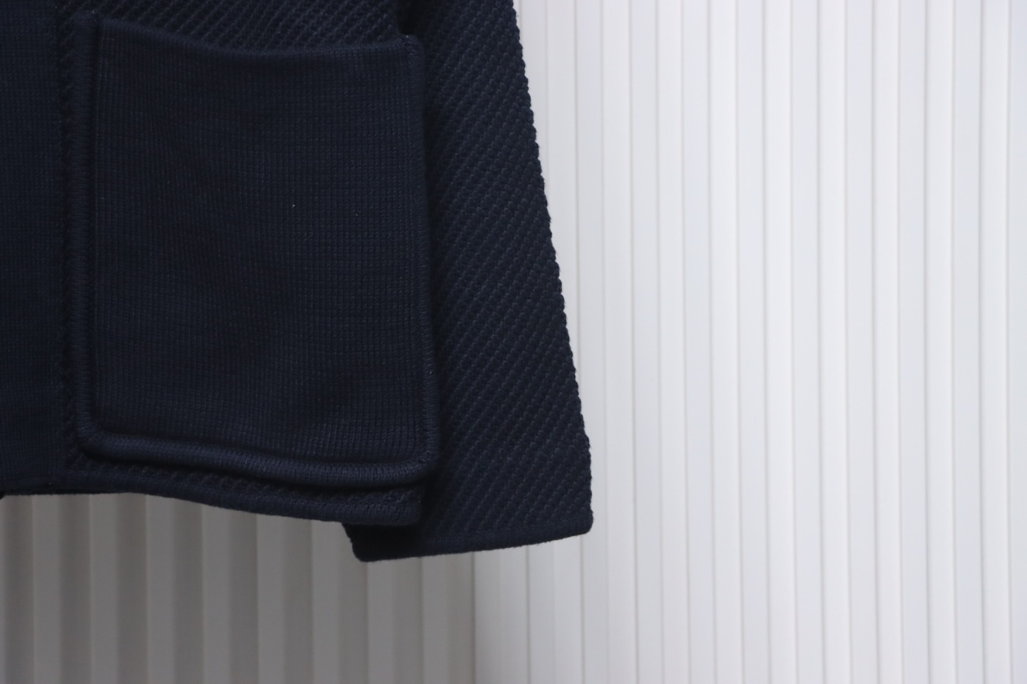 Thom Browne 22FW Horn Button Hooded Jacket Dark Blue