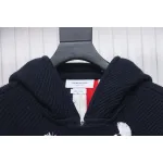 Thom Browne 22FW Horn Button Hooded Jacket Dark Blue