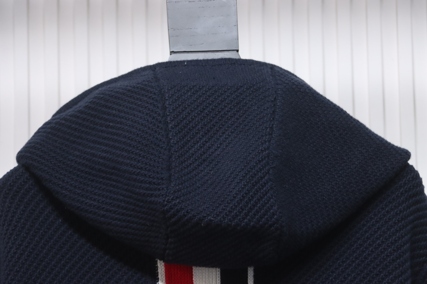 Thom Browne 22FW Horn Button Hooded Jacket Dark Blue