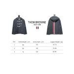 Thom Browne 22FW Horn Button Hooded Jacket Grey