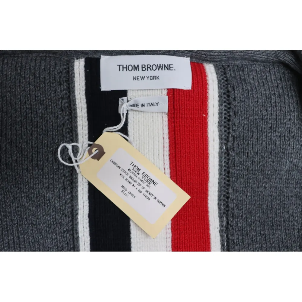 Thom Browne 22FW Horn Button Hooded Jacket Grey