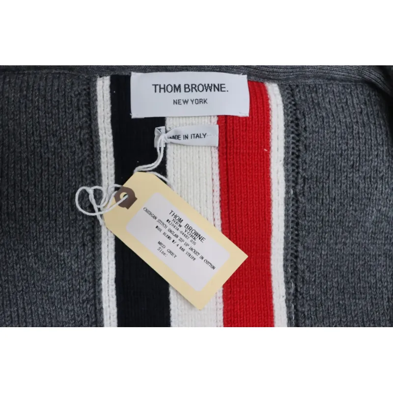 Thom Browne 22FW Horn Button Hooded Jacket Grey