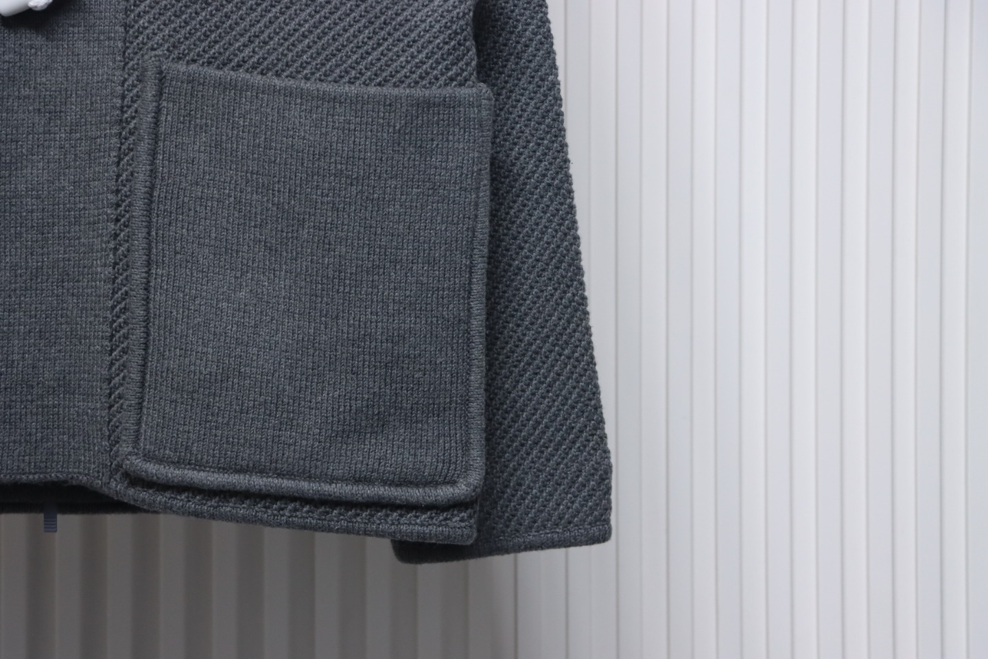 Thom Browne 22FW Horn Button Hooded Jacket Grey