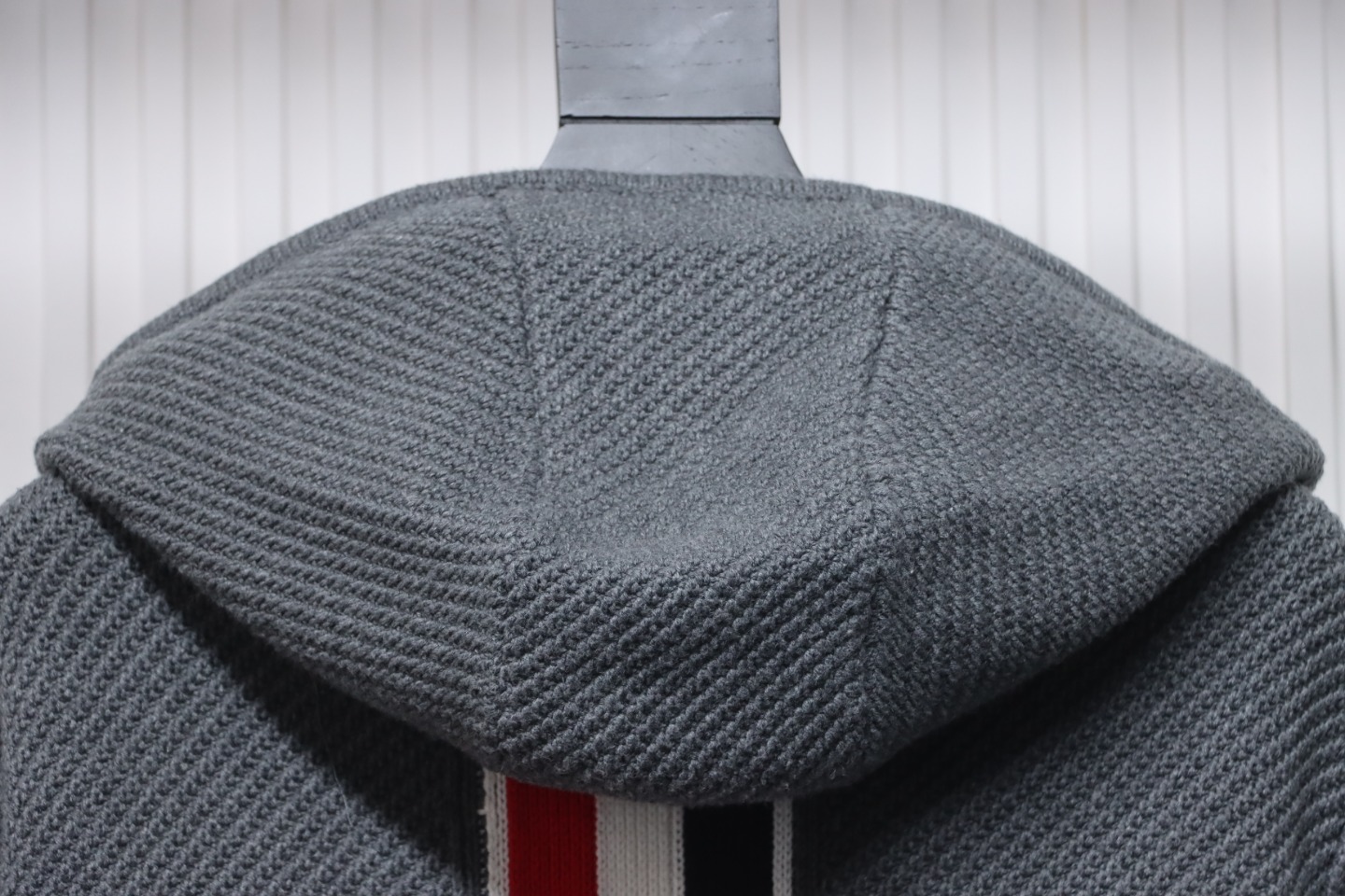 Thom Browne 22FW Horn Button Hooded Jacket Grey