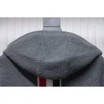Thom Browne 22FW Horn Button Hooded Jacket Grey