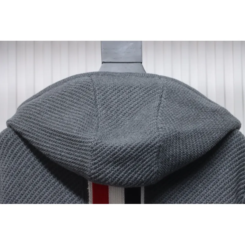 Thom Browne 22FW Horn Button Hooded Jacket Grey