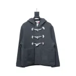 Thom Browne 22FW Horn Button Hooded Jacket Grey
