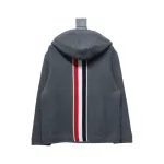 Thom Browne 22FW Horn Button Hooded Jacket Grey