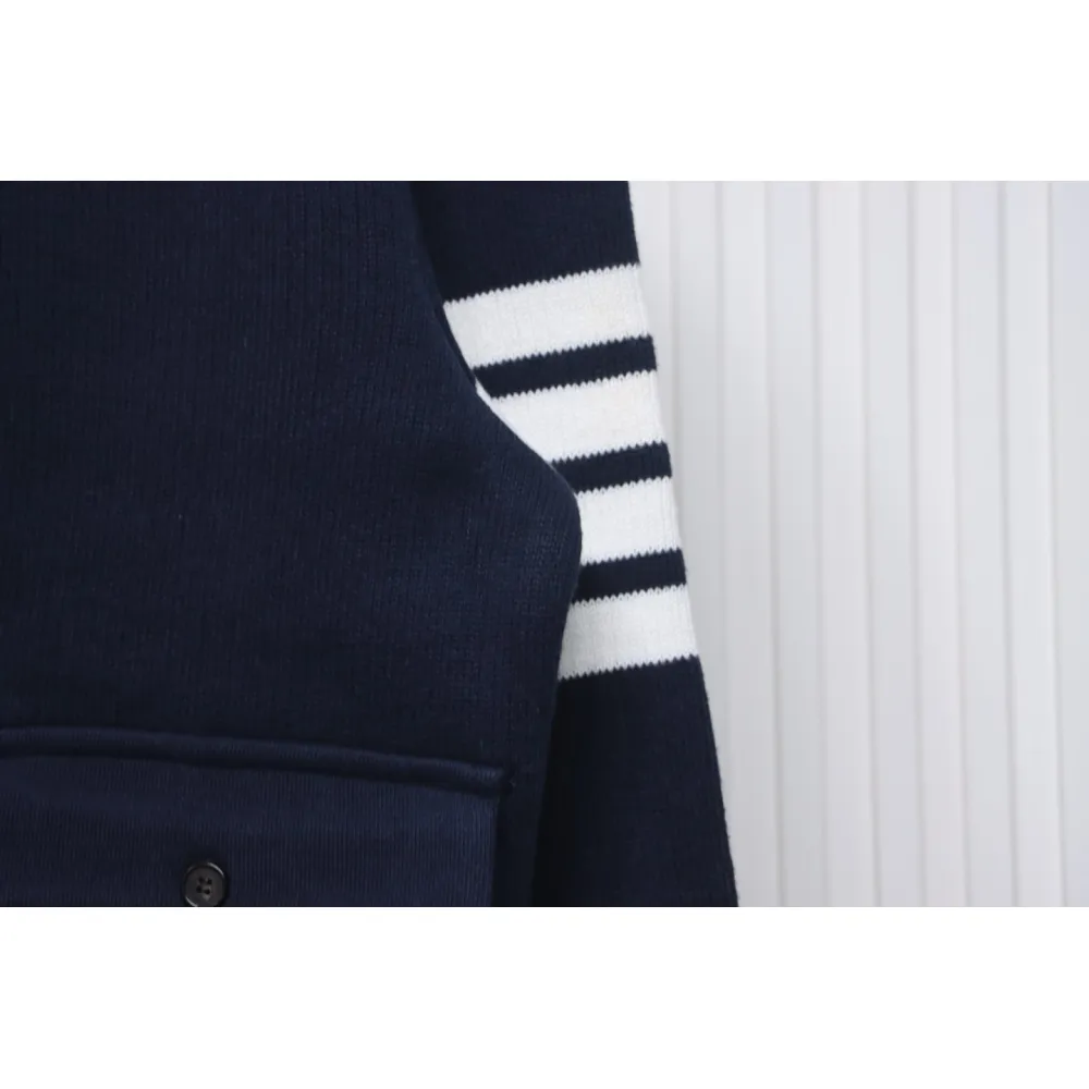 Thom Browne 23FW Cropped Wool Jacket Blue