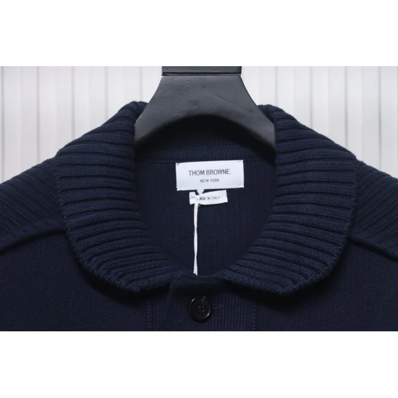 Thom Browne 23FW Cropped Wool Jacket Blue