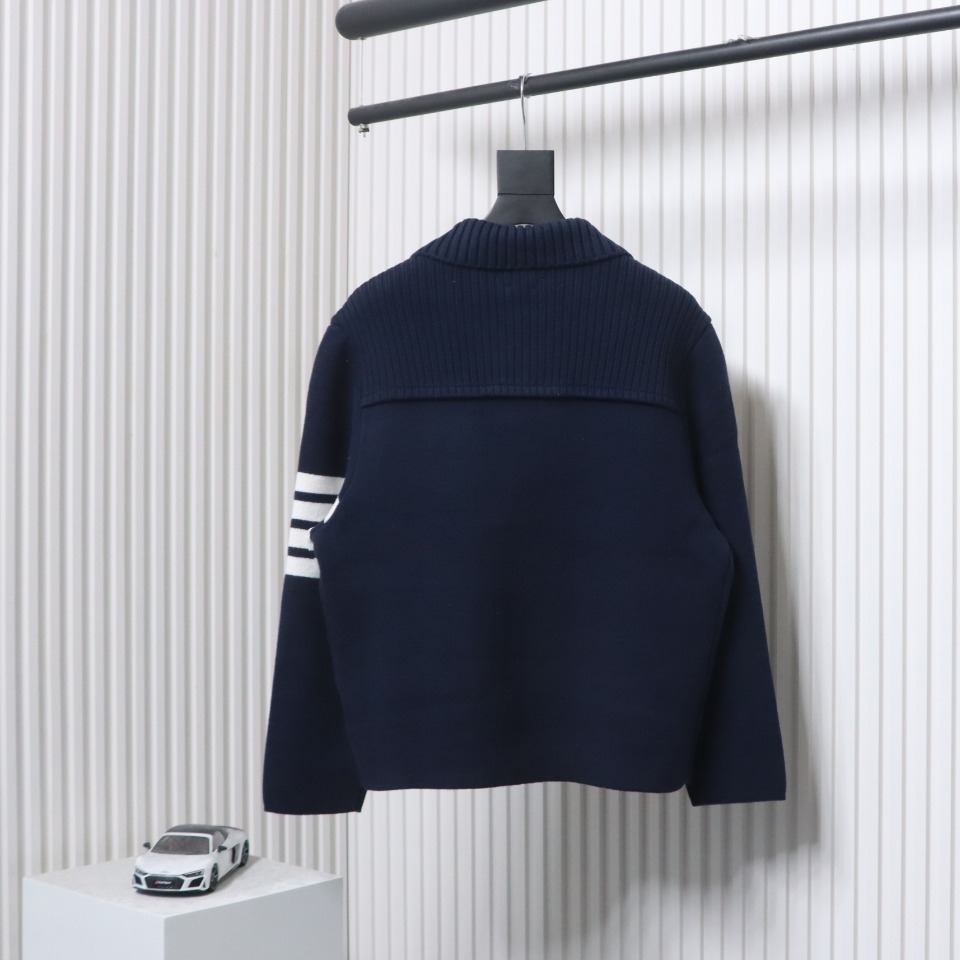 Thom Browne 23FW Cropped Wool Jacket Blue