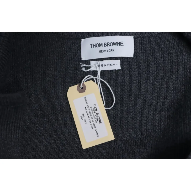 Thom Browne 23FW Cropped Wool Jacket Grey