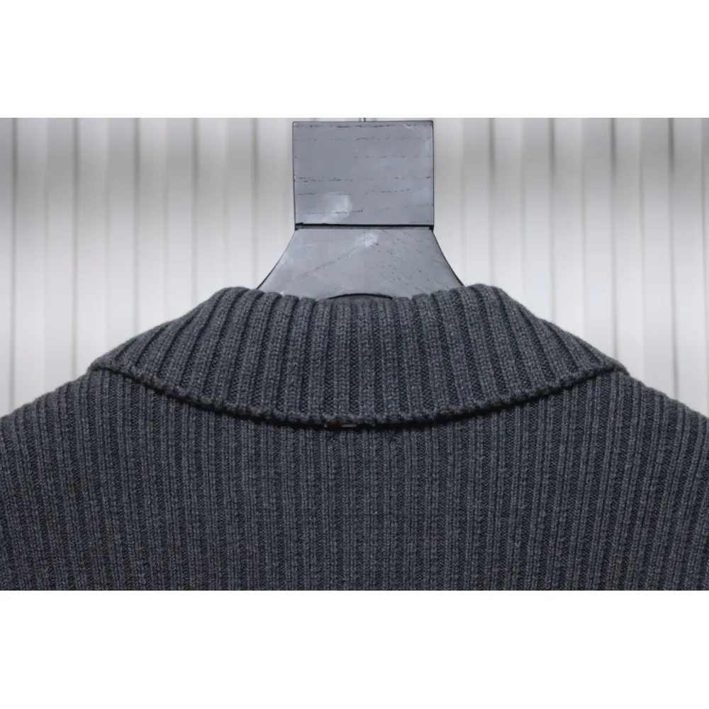 Thom Browne 23FW Cropped Wool Jacket Grey
