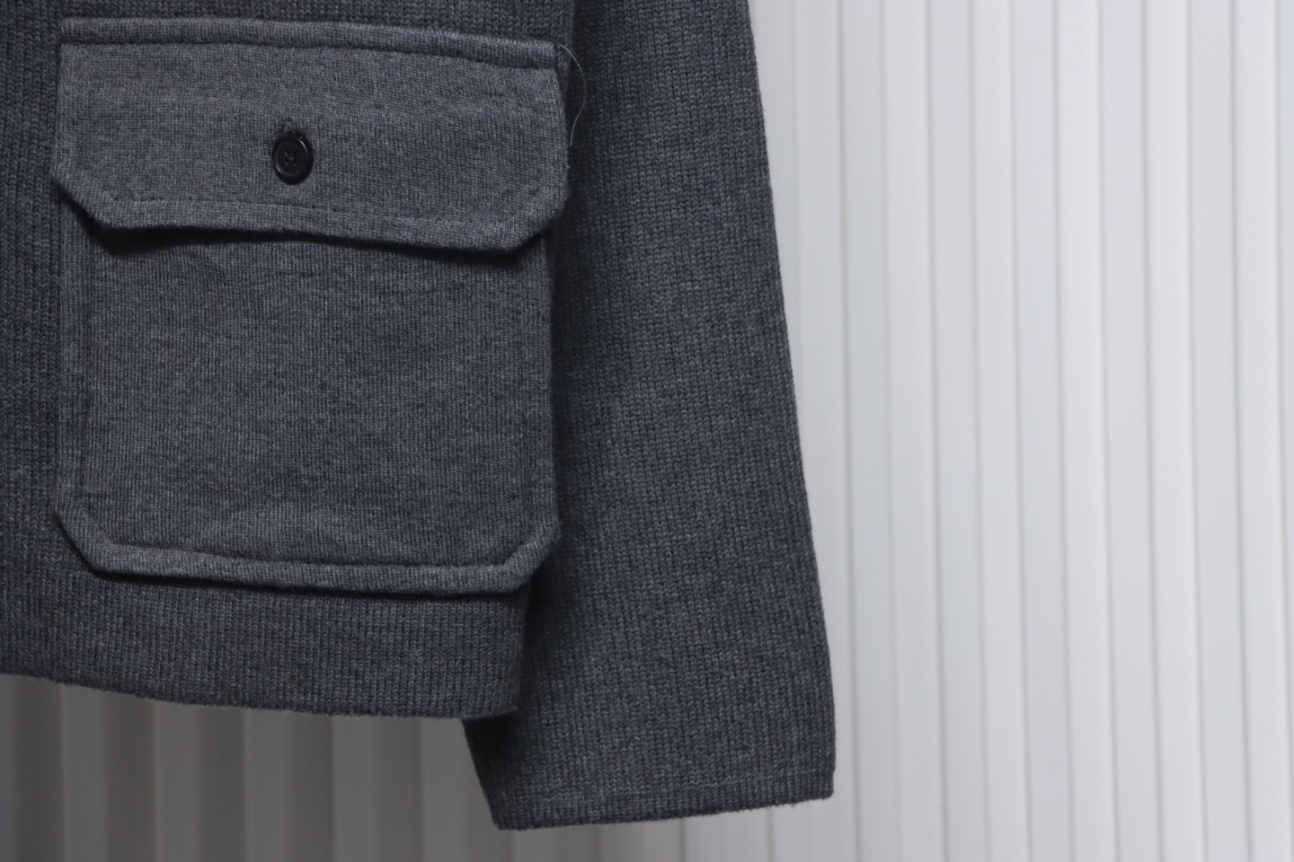 Thom Browne 23FW Cropped Wool Jacket Grey