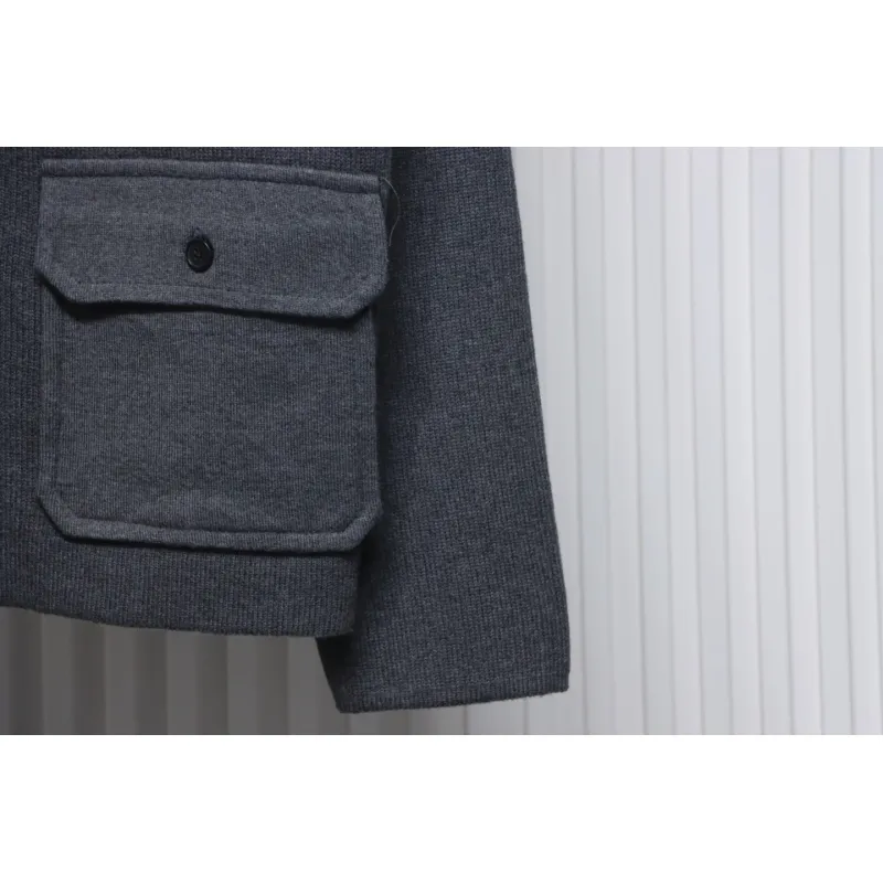Thom Browne 23FW Cropped Wool Jacket Grey