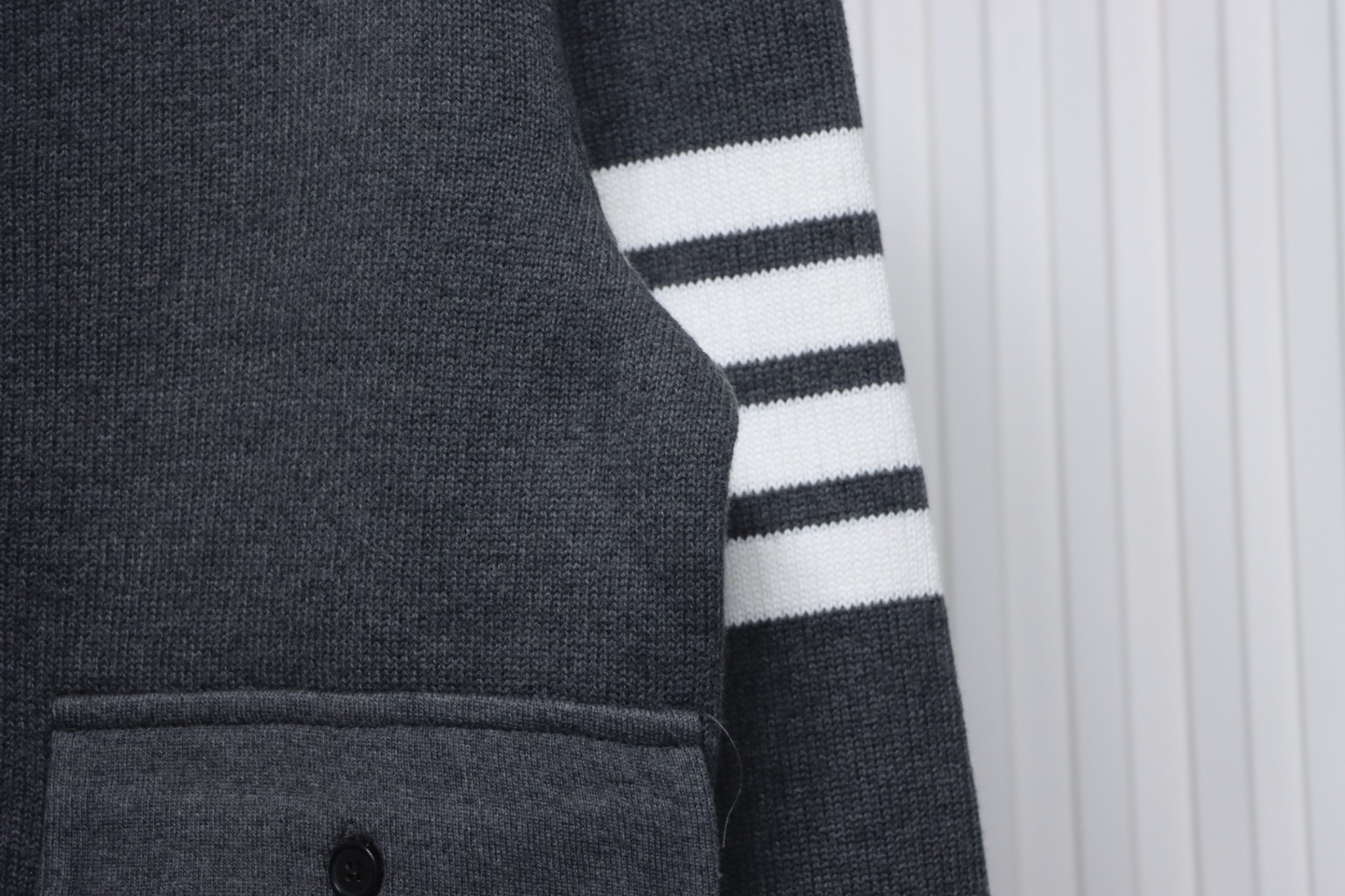 Thom Browne 23FW Cropped Wool Jacket Grey